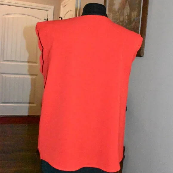 Very Nice Papermoon Mariko Scallop Sleeve Blouse Size M - Picture 5 of 6